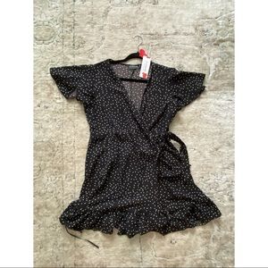 Polka Dot Wrap Dress